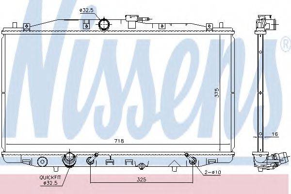 Радиатор охлаждения двигателя NISSENS 68152