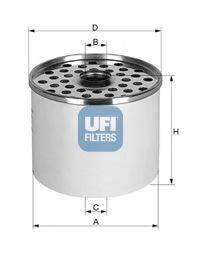Топливный фильтр UFI 24.360.00