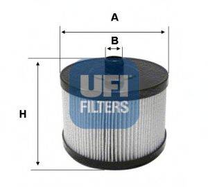 Топливный фильтр UFI 26.022.00