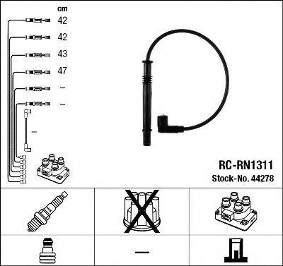 Комплект проводов зажигания NGK 44278