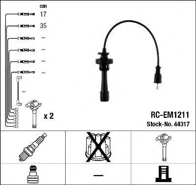 Комплект проводов зажигания NGK 44317