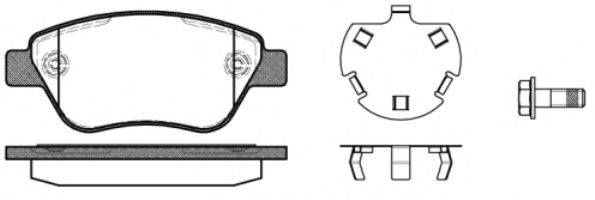 Комплект гальмівних колодок, дискове гальмо REMSA 0858.30