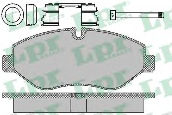 Комплект гальмівних колодок, дискове гальмо LPR 05P1297