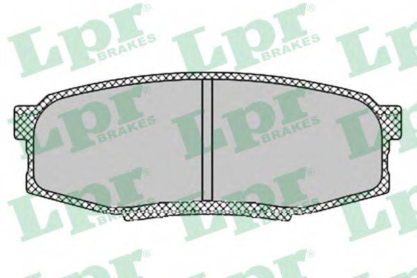 Комплект гальмівних колодок, дискове гальмо LPR 05P1419