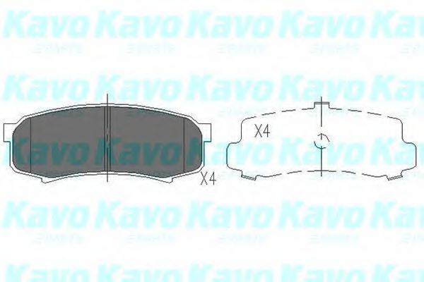 Тормозные колодки KAVO PARTS KBP-9007