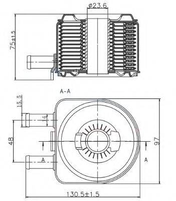 масляний радіатор, моторне масло NRF 31735