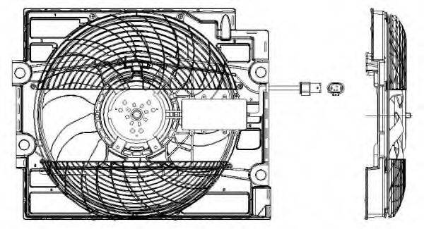 Вентилятор системы охлаждения двигателя NRF 47211