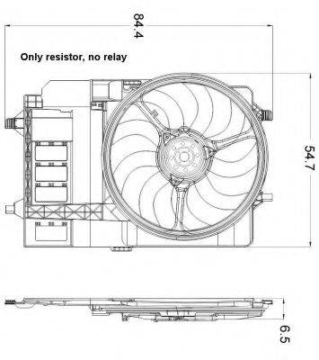Вентилятор системы охлаждения двигателя NRF 47301