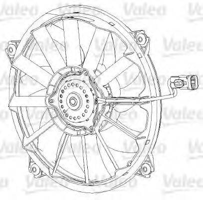 Вентилятор системы охлаждения двигателя VALEO 696091