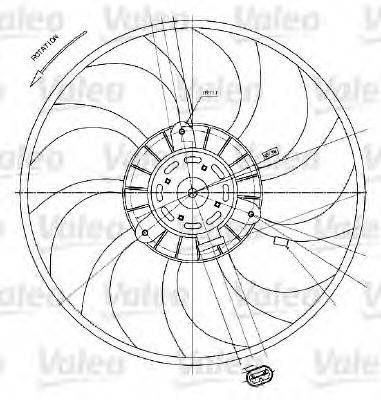 Вентилятор системы охлаждения двигателя VALEO 698424