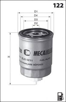 Топливный фильтр MECAFILTER ELG5228
