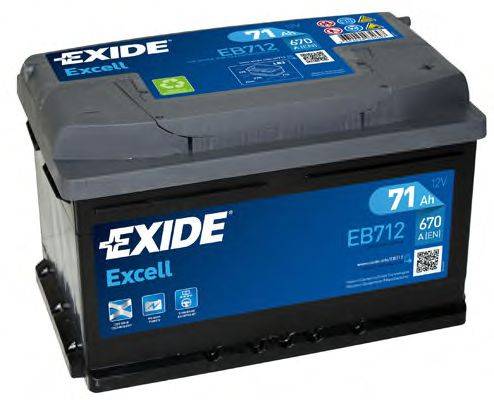 Аккумулятор автомобильный (АКБ) EXIDE EB712