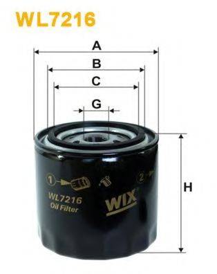 Масляний фільтр WIX FILTERS WL7216