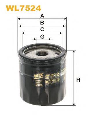 Масляний фільтр WIX FILTERS WL7524