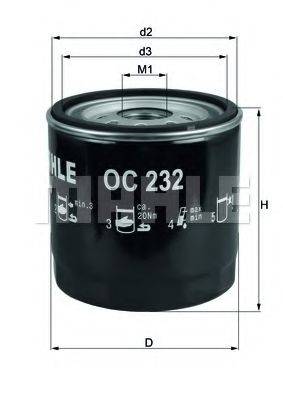 Масляний фільтр KNECHT OC 232