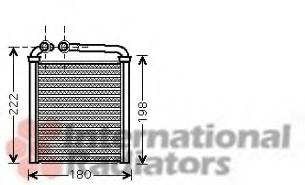 Радиатор печки VAN WEZEL 58006256