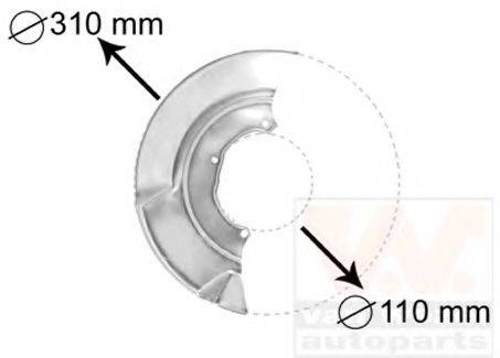 Відбивач, диск гальмівного механізму
