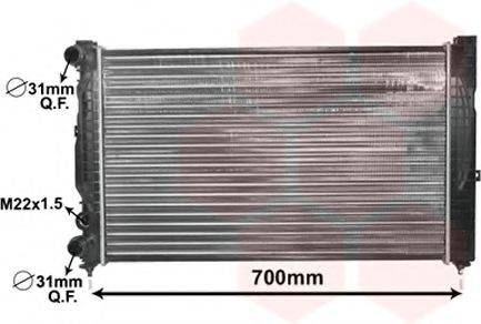 Радиатор охлаждения двигателя VAN WEZEL 03002123