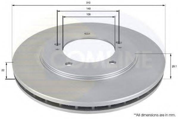Тормозной диск COMLINE ADC0921V