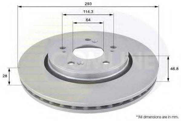 Тормозной диск COMLINE ADC0560V