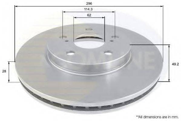 Тормозной диск COMLINE ADC01112V