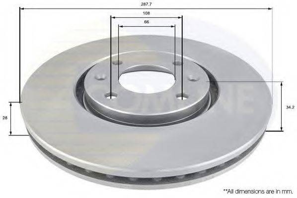 Тормозной диск COMLINE ADC1544V