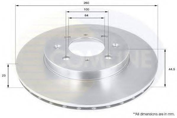 Тормозной диск COMLINE ADC0554V