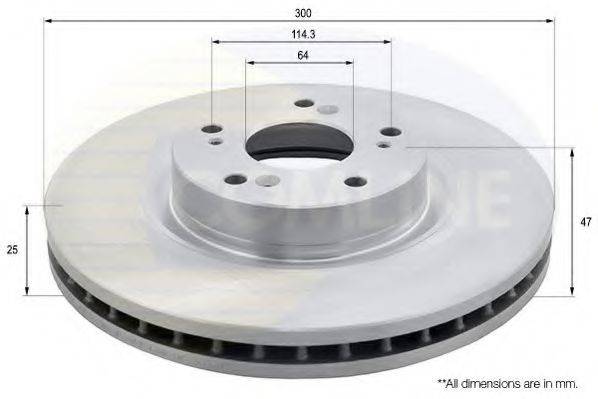 Тормозной диск COMLINE ADC0575V