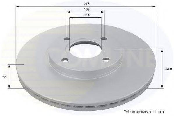 Тормозной диск COMLINE ADC1260V