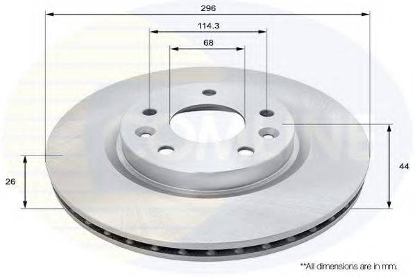 Тормозной диск COMLINE ADC0295V