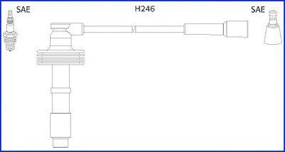 Комплект проводов зажигания HITACHI 134560