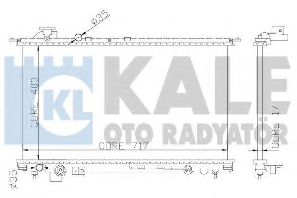 Радіатор, охолодження двигуна KALE OTO RADYATOR 369300
