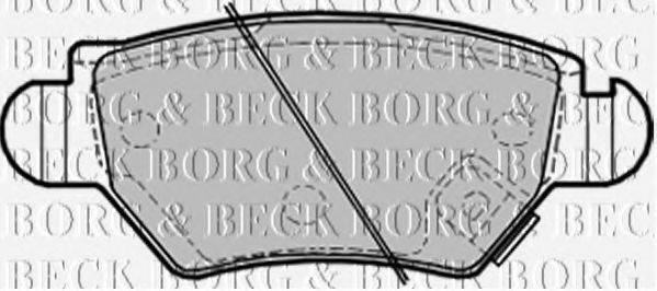 Тормозные колодки BORG & BECK BBP1687