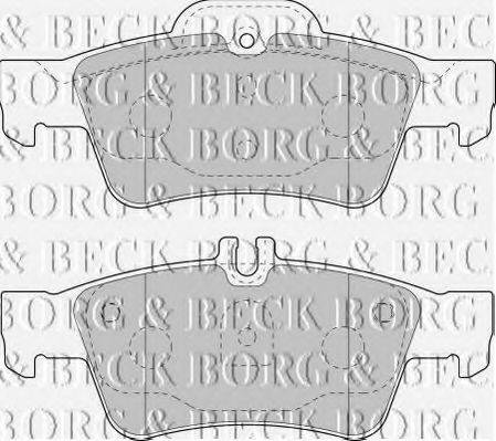 Тормозные колодки BORG & BECK BBP1798