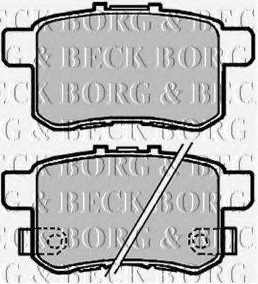 Комплект гальмівних колодок, дискове гальмо BORG & BECK BBP2103