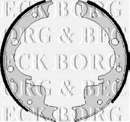 Комплект гальмівних колодок BORG & BECK BBS6192