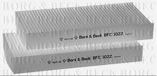 Фільтр, повітря у внутрішньому просторі BORG & BECK BFC1022
