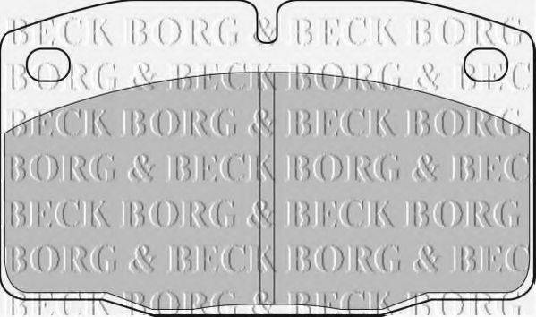 Тормозные колодки BORG & BECK BBP1117