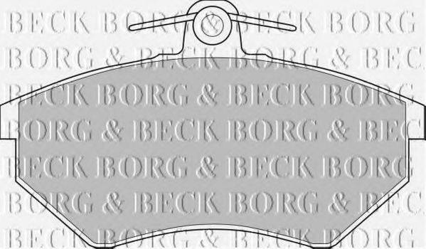 Тормозные колодки BORG & BECK BBP1427