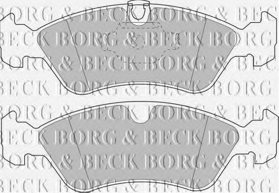 Тормозные колодки BORG & BECK BBP1474