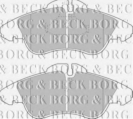 Тормозные колодки BORG & BECK BBP1588