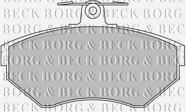 Тормозные колодки BORG & BECK BBP1620