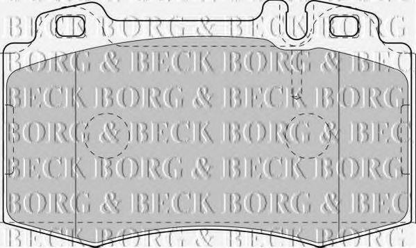 Тормозные колодки BORG & BECK BBP1756