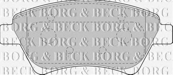 Тормозные колодки BORG & BECK BBP1821