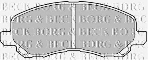 Комплект гальмівних колодок, дискове гальмо BORG & BECK BBP1831