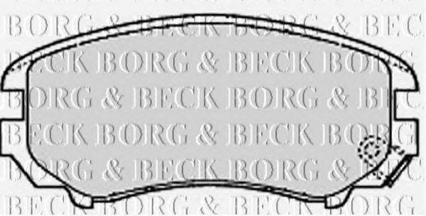 Тормозные колодки BORG & BECK BBP1884