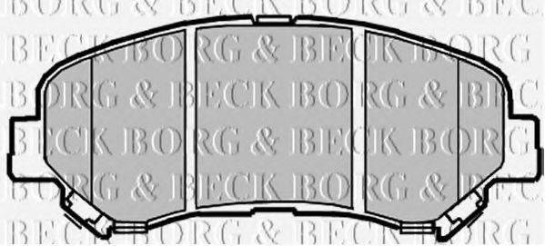 Комплект гальмівних колодок, дискове гальмо BORG & BECK BBP2084