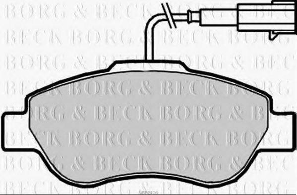 Тормозные колодки BORG & BECK BBP2416