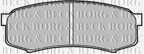 Тормозные колодки BORG & BECK BBP1514