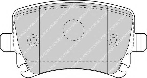 Комплект гальмівних колодок, дискове гальмо FERODO FDB1636